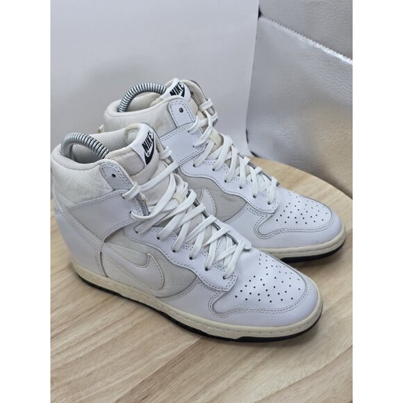 NIKE 2014 DUNK SKY HI HIDDEN WEDGE 644877 101 WHITE 6.5 AIR MAX 1 FORCE - Picture 6 of 8